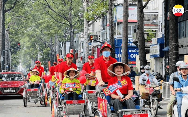 hình thức roadshow xích lô