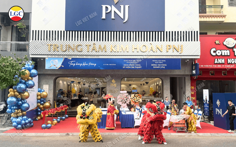 tổ chức khai trương pnj thanh hóa